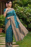 Blue Silk Sarees - SFAST20603