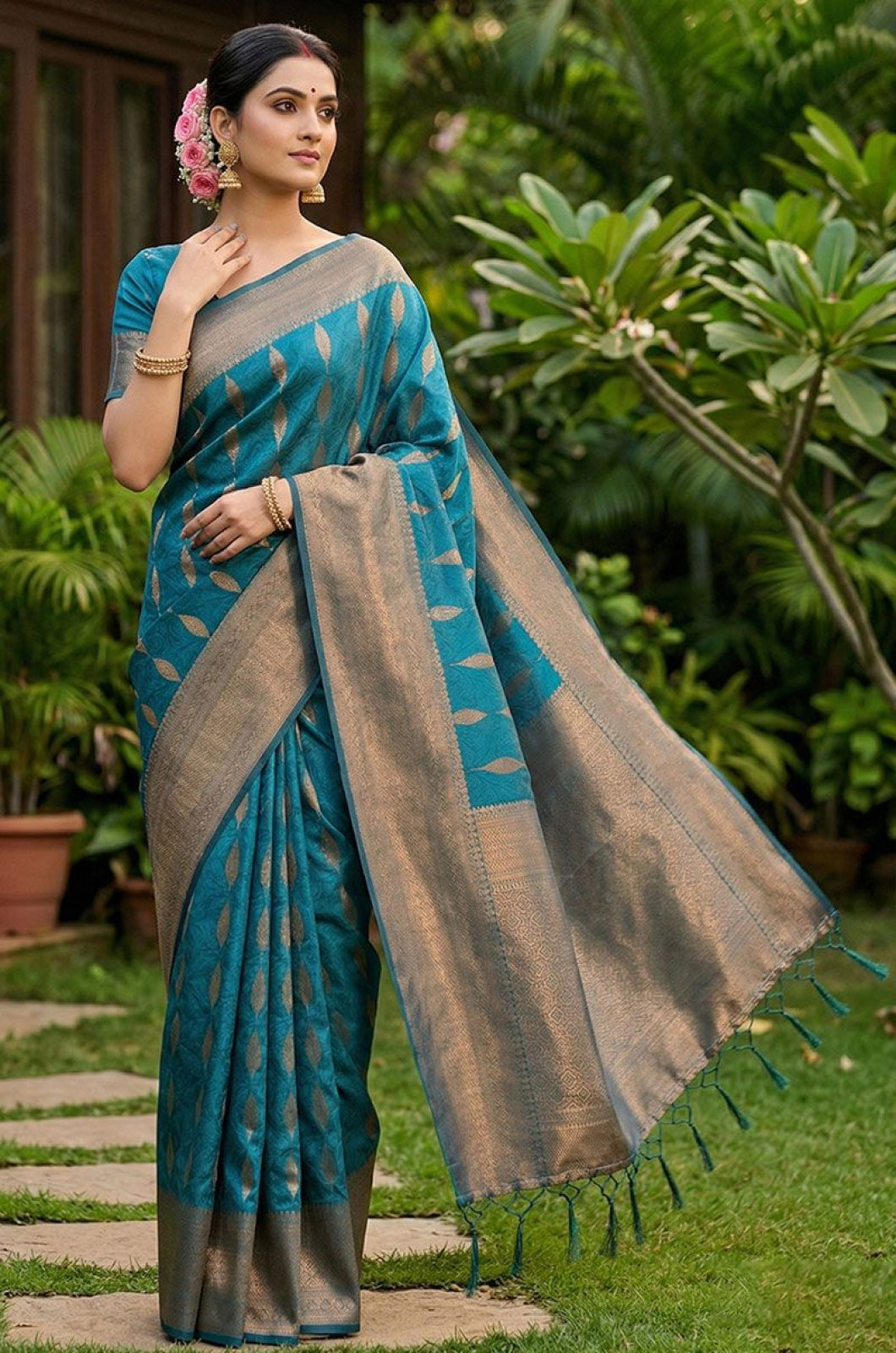 Blue Silk Sarees - SFAST20603