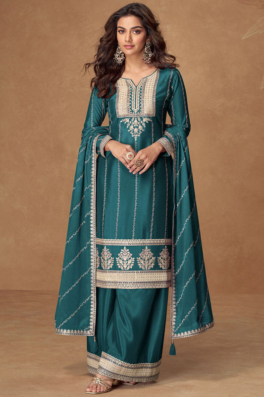 Green Versatile Silk Salwar Kameez SFYS156303R
