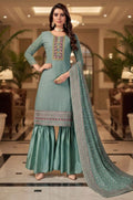 Green Georgette Salwar Kameez - SFSA570501