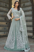 Green Net Salwar Kameez - SFSA500701