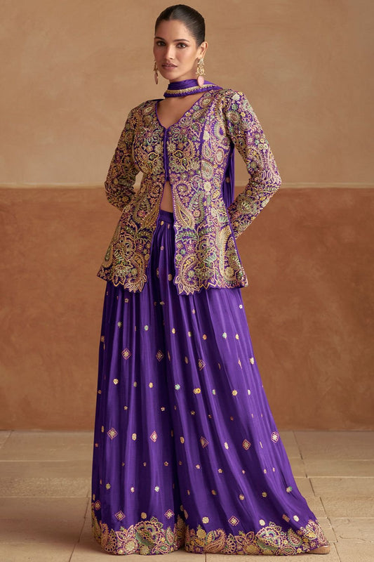 Purple Other Salwar Kameez - SFSMT49403R