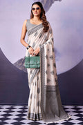 White Cotton Sarees - SFSA575805