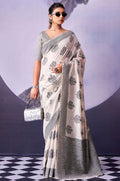 White Cotton Sarees - SFSA575806