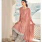Pink Wedding Sharara Palazzo Suit In Chinon Chiffon SFDP1004 - Siya Fashions