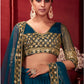 Blue Wedding Net Party Lehenga In Net SSA296802 - Siya Fashions