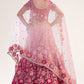 Succulent Magenta Pink Bridal Wedding Reception Lehenga In Net SFSA306503 - Siya Fashions