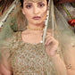 Green Net Sangeet Lehenga Choli In Net SFKHU7901 - Siya Fashions