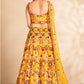 Yellow Handwork Designer Bridal Georgette Lehenga SFARY13203 - Siya Fashions