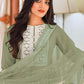 Green Wedding Party Palazzo Suit In Georgette SFFZ105732 - Siya Fashions