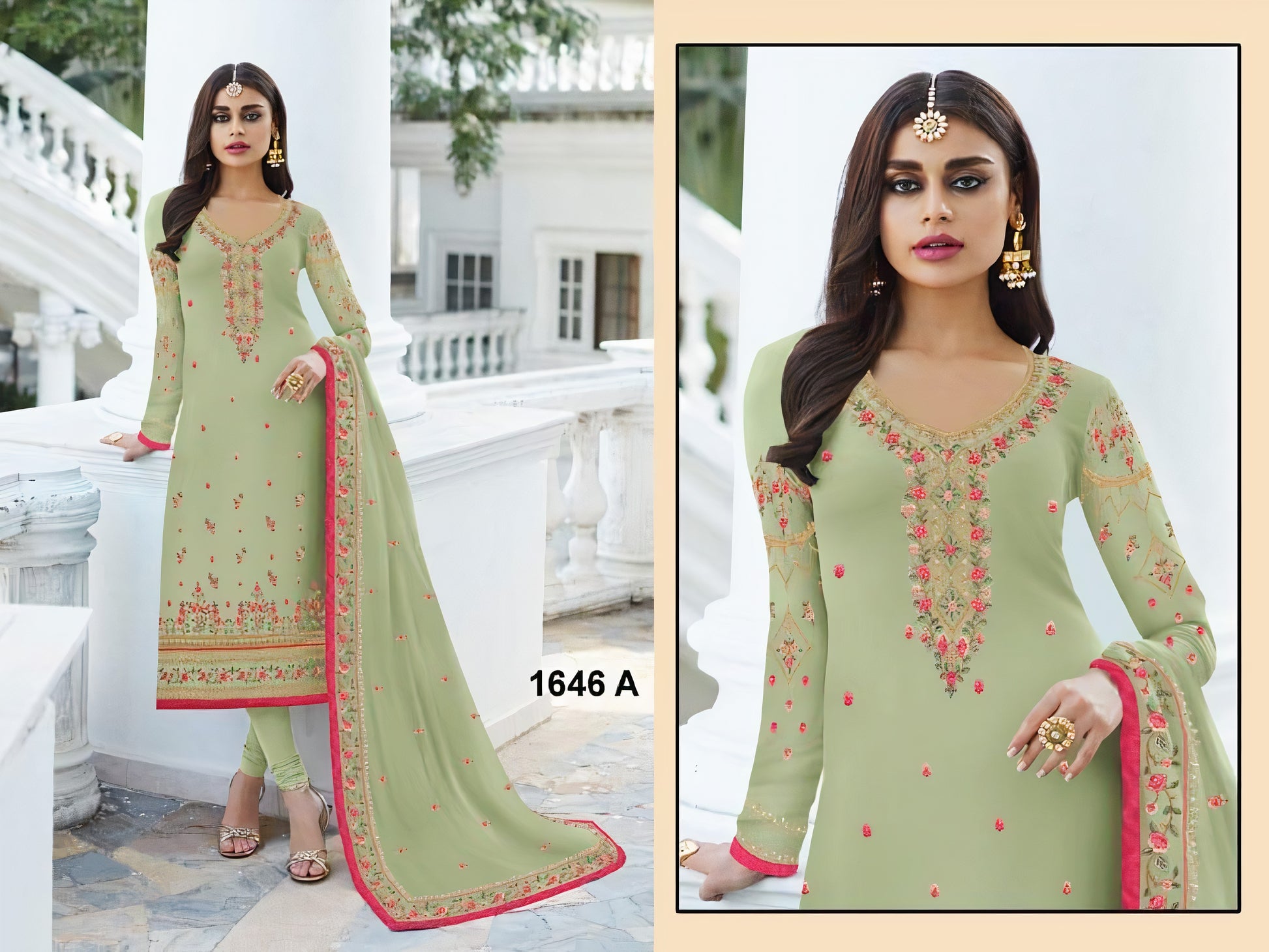 Indian Party Wear Churidar Online Suits Gerogette Fabric SIYA11035 - Siya Fashions