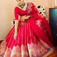 Red Pakistani Celebrity Wedding Lehenga Set  SFINS8902 - Siya Fashions