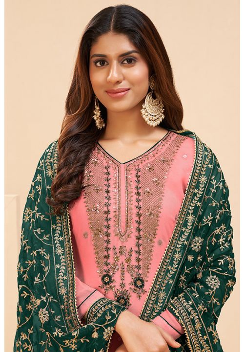 Shehnaaz Gill's Velvet Green Salwar Suit Worth Rs. 38k Is Exquisite Choice  This Sangeet