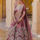 Pastel Pink Bridal Wedding Royal Haute Couture Velvet Lehenga BRIDAL424 - Siya Fashions