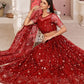 Buy Red Bridal Wedding Party Lehenga Choli Georgette SFSA311102B - Siya Fashions