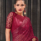 Red Georgette Indian Wedding Reception Saree SFSA318502 - Siya Fashions