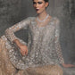 Pakistani Beige Silver Bridal Sharara Suit Dabka Work INS1537 - Siya Fashions