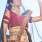 Maroon Multicolour Indian Pakistani Wedding Lehenga VEP20705 - Siya Fashions