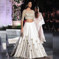 Clients Diary White Zari Work Silk Wedding Lehenga Choli SFI0303 - Siya Fashions
