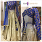 Client's Dairy Exclusive Wedding Lehenga Ivory Blue In Silk SFIN2312 - Siya Fashions