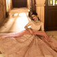 Designer Peach Elegant Bridal Reception Lehenga In Crepe SFARY10903 - Siya Fashions