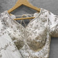 Designer White Wedding Lehenga With Stones Art Silk SFSHRE009 - Siya Fashions