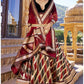 Black Maroon Multicolour Indian Pakistani Wedding Lehenga VEP20708 - Siya Fashions