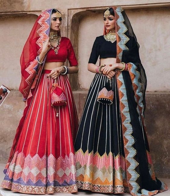 Black Pakistani Celebrity Wedding Lehenga Set  SFINS8903 - Siya Fashions