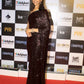 Black Deepika Inspired Georgette Saree Sequin SIYABOL1626 - Siya Fashions