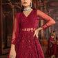 Blamy Red Bridal Net Lehenga Kameez Suit MAYINSP455 - Siya Fashions