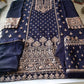 Blue Heavy Indian Pakistnai Wedding Palazzo Suit Georgette SFSA288101 - Siya Fashions