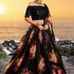 Bold Black Color Organza Fabric Lehenga Choli SFY3214D - Siya Fashions