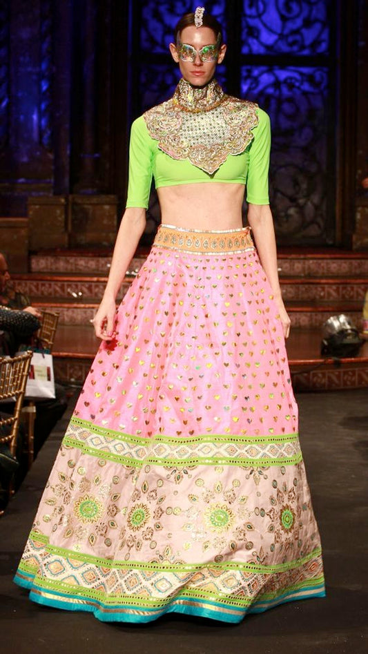 Bollywood Bridesmaid Lehenga Pink Lehenga SFINS4433 - Siya Fashions