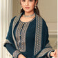 Bollywood Jasmin Marron Teal Georgette Plus Size Palazzo SFSA302502 - Siya Fashions