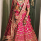 Bridal Indian Pink Wedding Royal Haute Couture Silk Lehenga BRID710NSP - Siya Fashions