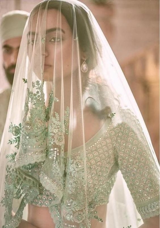 Bridal Heritage Mint Lehenga Choli Silk SFINS133 - Siya Fashions