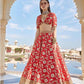 Bridal Heritage Red Lehenga Choli Silk SFINS132 - Siya Fashions