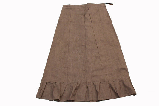 Brown Cotton Saree Inner Petticoat,  Shapewear, Skirts for Women SF4225 - Siya Fashions