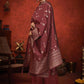 Brown Sangeet  Jacquard Silk Plus Size Palazzo SFSA308502 - Siya Fashions