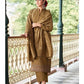 Brown Tussar Silk Plus Size Palazzo Suit SFSA307703 - Siya Fashions