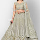 Buy Bridal Green Net Lehenga Zarkan Work SFHST1003 - Siya Fashions