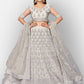Buy Bridal Grey Net Lehenga Zarkan Work SFHST1005 - Siya Fashions