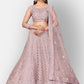 Buy Bridal Purple Net Lehenga Zarkan Work SFHST1004 - Siya Fashions