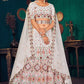Buy White Pearl Wedding Lehenga In Georgette SFKHU11303 - Siya Fashions