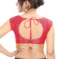 Designer Cotton Silk Red Blouse Top SF3EXP - Siya Fashions