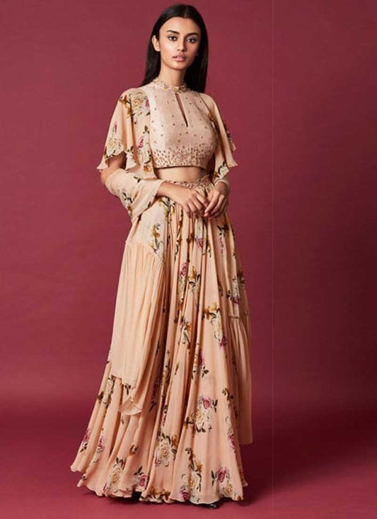 Designer Pink Cotton Silk Fabric Lehenga Choli SFSD4645 - Siya Fashions