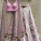 Designer Pink Top Jacquard Skirt SIYA3902 - Siya Fashions