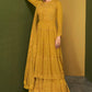 Bridal Haldi Yellow Mustard Indian Pakistani Sharara Suit SFSA333603 - Siya Fashions