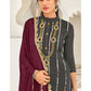 Slate Black Indian  Pakistani Wedding Palazzo Suit In Georgette SFFK5003 - Siya Fashions