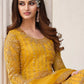 Yellow Haldi Ceremony Net Palazzo Kameez Suit SRSWG7306 - Siya Fashions